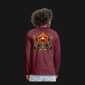suff-22-maenner-premium-langarmshirt-Bordeauxrot-meliert-2